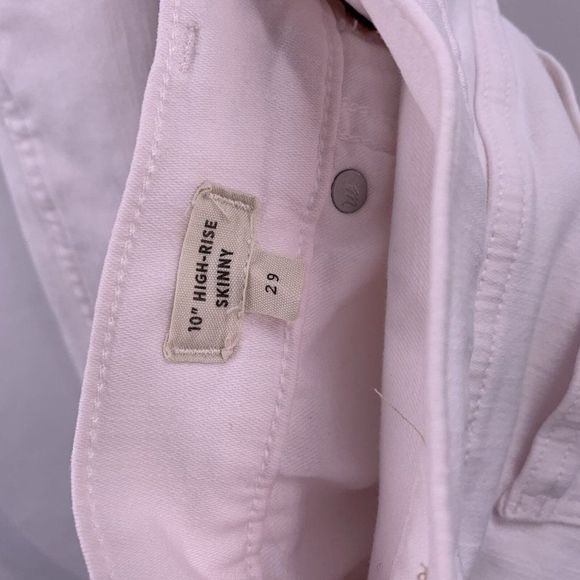MADEWELL White Denim 10" High Rise Skinny Jeans - SIZE 26 - Picture 7 of 7
